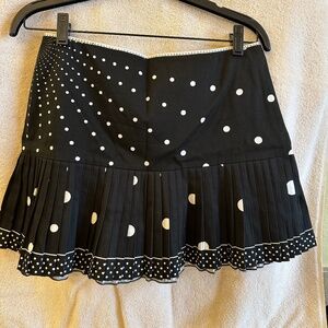 Elie Tahari polka dot skirt, black & white